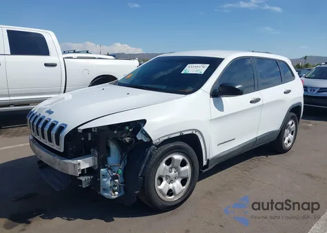 2016 Jeep Cherokee Sport из США, поврежденный, VIN 1C4PJLABXGW346108